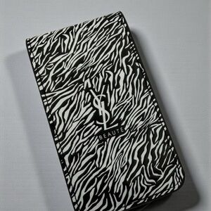 YSL Beaute Zebra Print Lipstick Case w Mirror. NWT